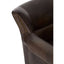 Victor Dark Grey Brown Leather Armchair