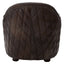 Victor Dark Grey Brown Leather Tub Chair