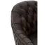 Victor Dark Grey Brown Leather Tub Chair