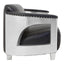 Victor 3 Seat Black Leather Sofa