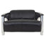 Victor 2 Seat Black Leather Sofa