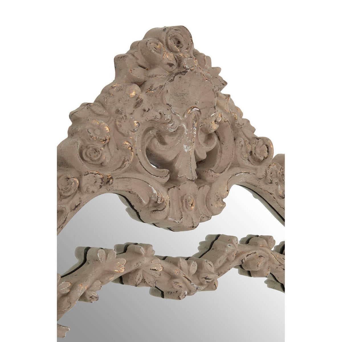 Vasari Antique Grey Ornate Wall Mirror