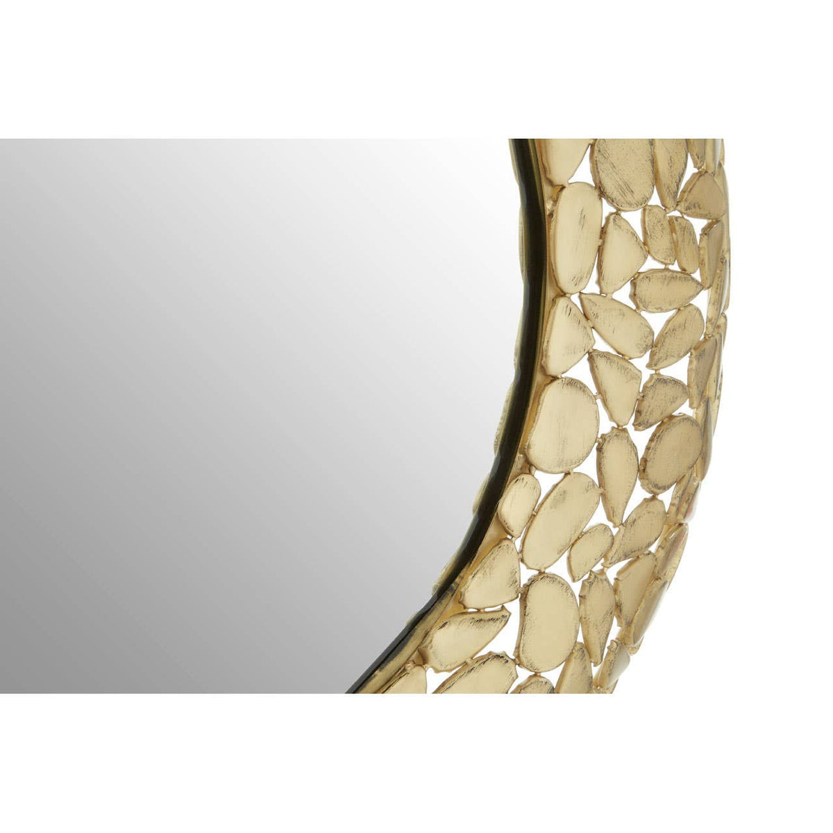 Templar Pebble Effect Round Wall Mirror