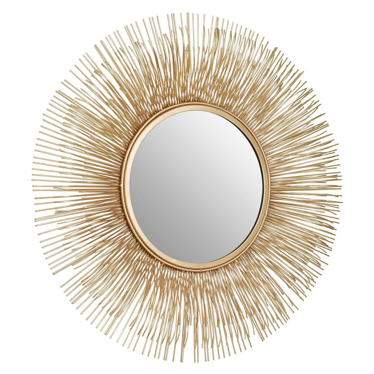 Templar Gold Finish Sunburst Wall Mirror