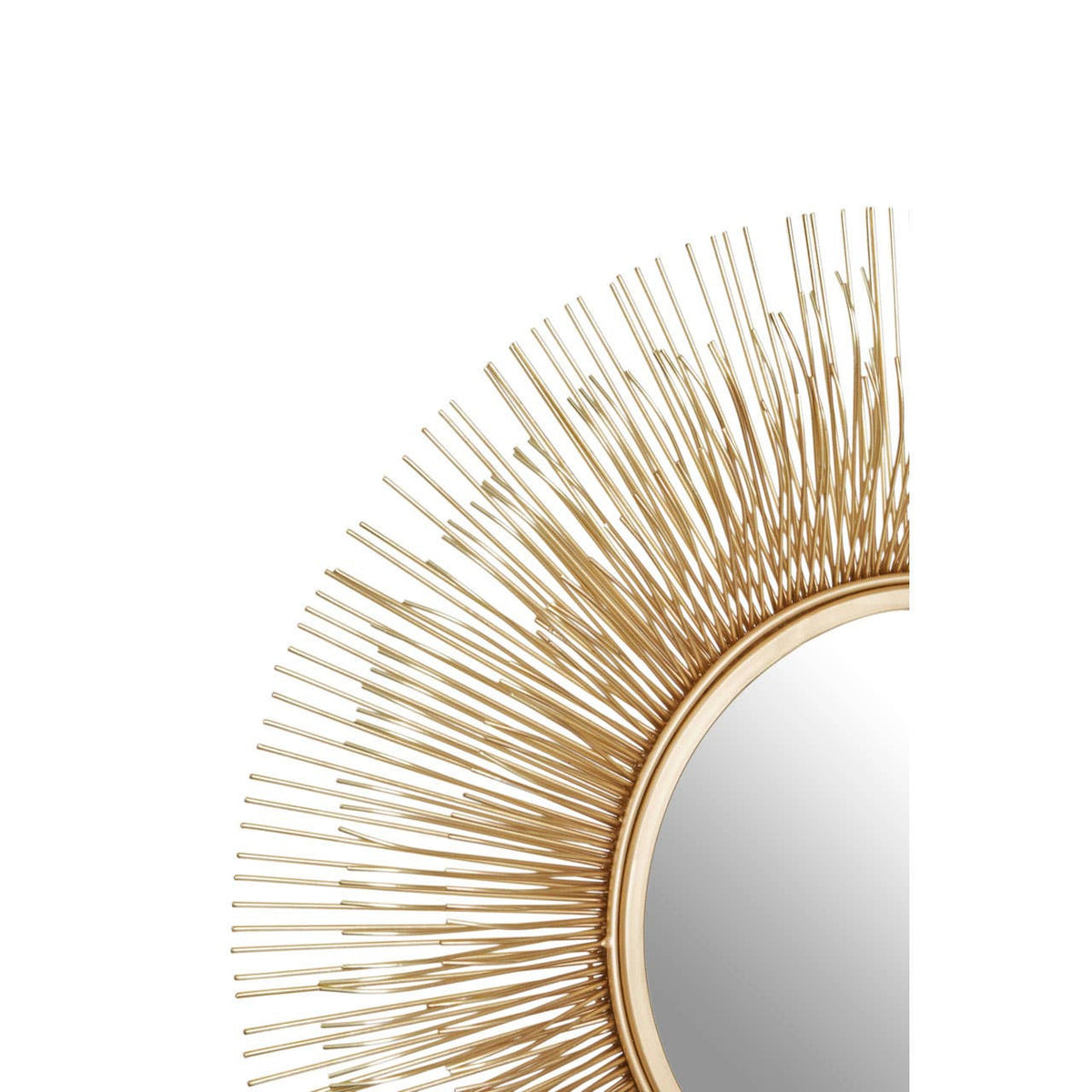 Templar Gold Finish Sunburst Wall Mirror