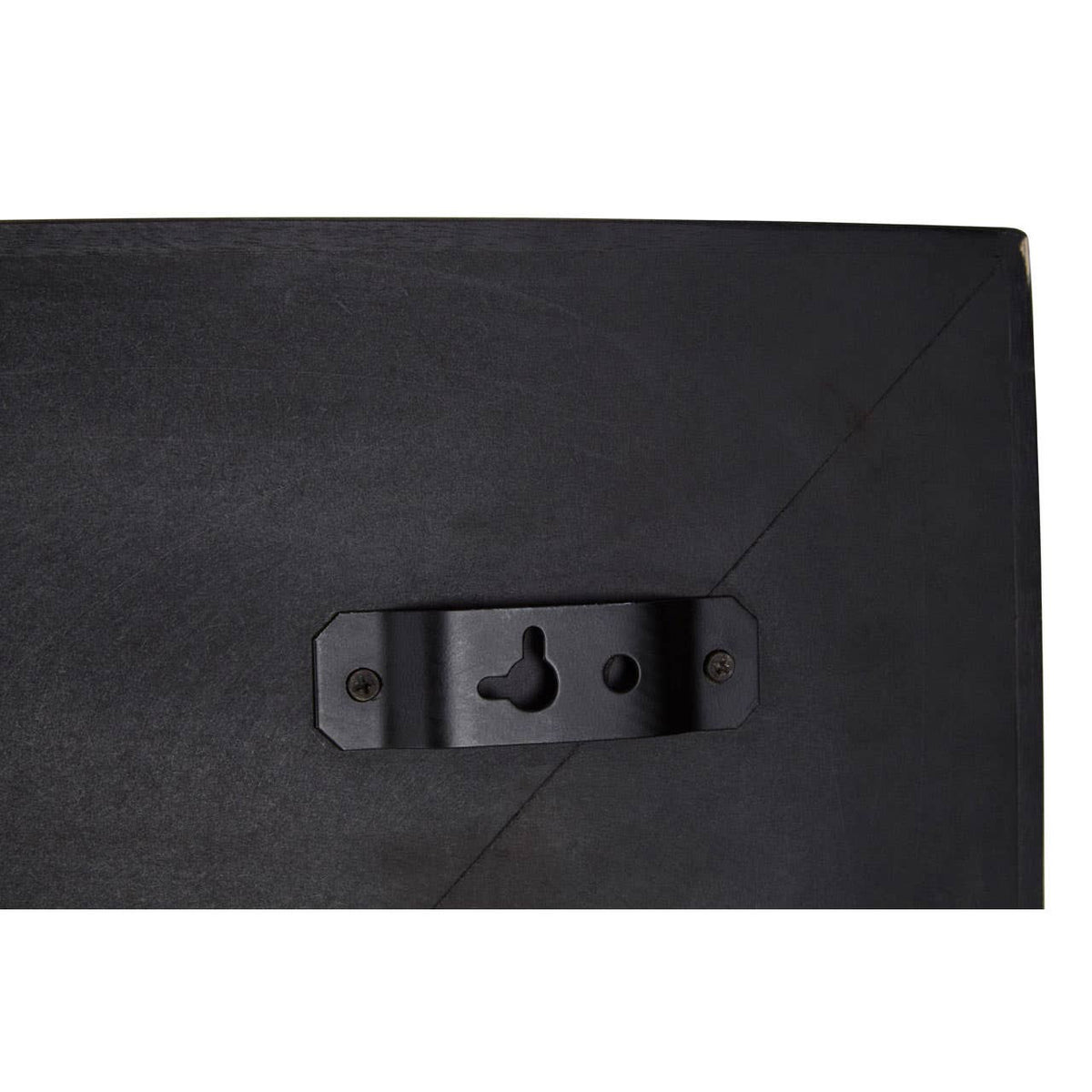 Sabari Black Finish Square Wall Mirror