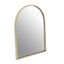 Trento Gold Finish Arched Wall Mirror