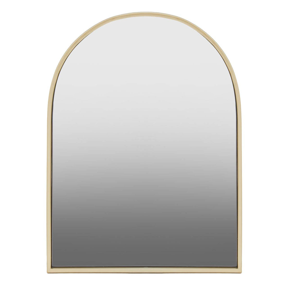 Trento Gold Finish Arched Wall Mirror