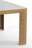 Coffee table S/2 50x50x30+75x75x40 cm OXE ant. br+smoked gl.