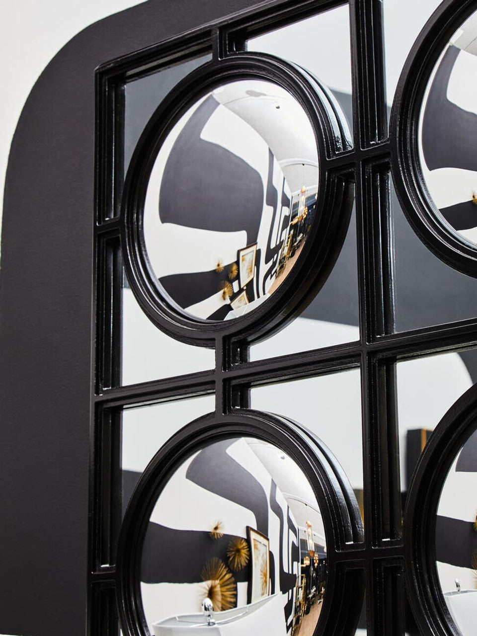 Telese Black Decorative Wall Mirror