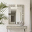 Cardona Grey Shagreen Effect Wall Mirror