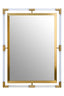 Cardona Wall Mirror with Clear and Matt Gold Frame