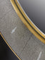 Deruta Grey Shagreen Effect Wall Mirror