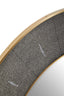 Deruta Grey Shagreen Effect Wall Mirror