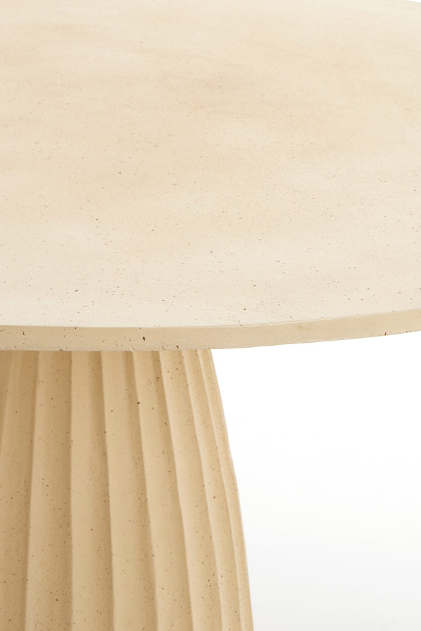 Dining table 120x78 cm VEGLIA matt sand+light brown spotted