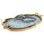 Celina Black And Gold Agate Tray