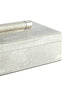 Cardona Set of Two Grey Shagreen Effect Trinket Boxes