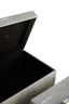 Cardona Set of Two Grey Shagreen Effect Trinket Boxes