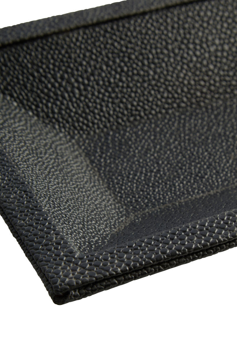 Cardona Black Shagreen Effect Trinket Dish
