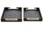 Cardona Set Of Two Black Shagreen Effect Trays