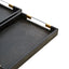 Cardona Set Of Two Black Shagreen Effect Trays