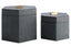 Cardona Set Of Two Hexagonal Blue Shagreen Effect Trinket Boxes