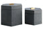 Cardona Set Of Two Hexagonal Blue Shagreen Effect Trinket Boxes