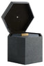 Cardona Set Of Two Hexagonal Blue Shagreen Effect Trinket Boxes