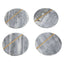Kira Set of Four Grey Marble Coasters