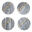 Kira Set of Four Grey Marble Coasters