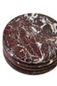 Salmo Set of Four Red Marble Coasters