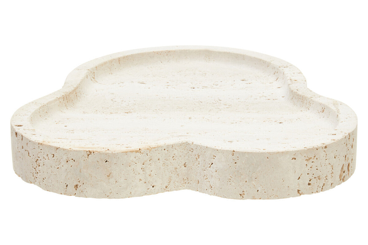 Tibor Travertine Irregular Tray