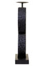 Hamilton Interiors Accessories Fidel Large Charred Black Mango Wood Log Candle Holder House of Isabella UK