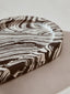 Helsa Black And White Oval Marble Tray