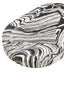 Helsa Black And White Oval Marble Tray