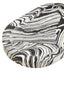 Helsa Black And White Oval Marble Tray