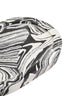 Helsa Black And White Oval Marble Tray