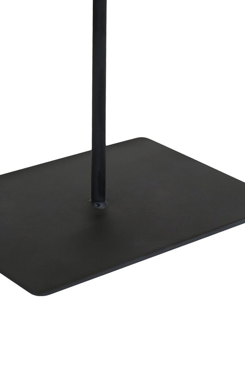 Hamilton Interiors Accessories Tibor Travertine Disc Sculpture with Black Metal Base House of Isabella UK