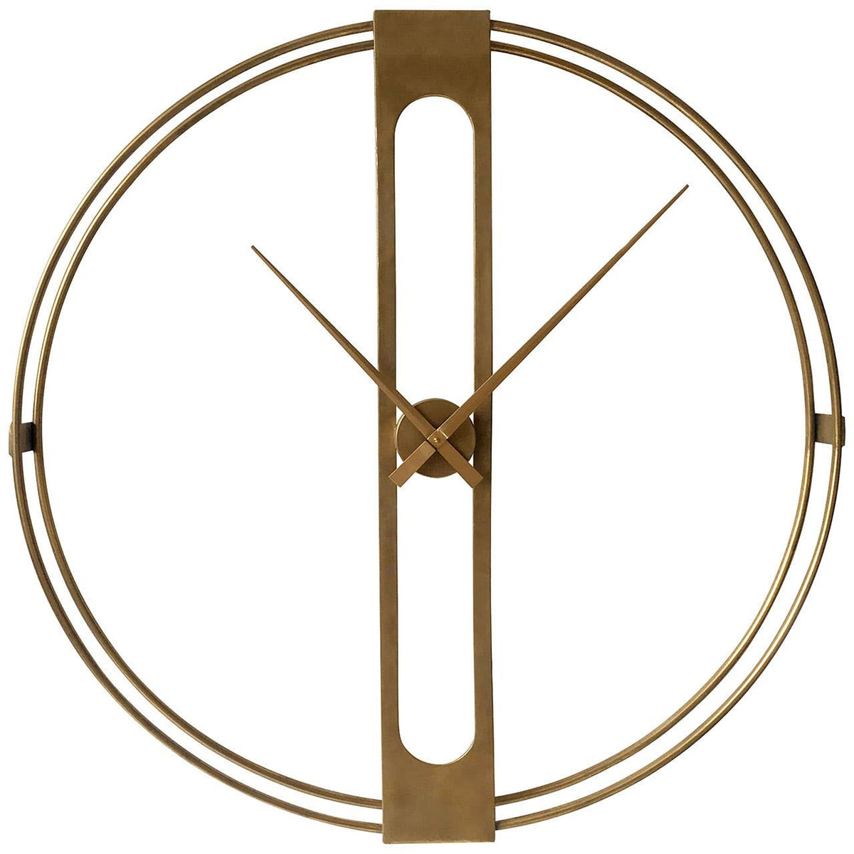 Beauly 107cm Dia Gold Finish Dual Ring Wall Clock