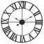 Genova 60cm Dia Black Metal Wall Clock