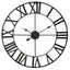 Genova 60cm Dia Black Metal Wall Clock