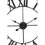 Genova 60cm Dia Black Metal Wall Clock