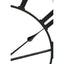 Genova 60cm Dia Black Metal Wall Clock