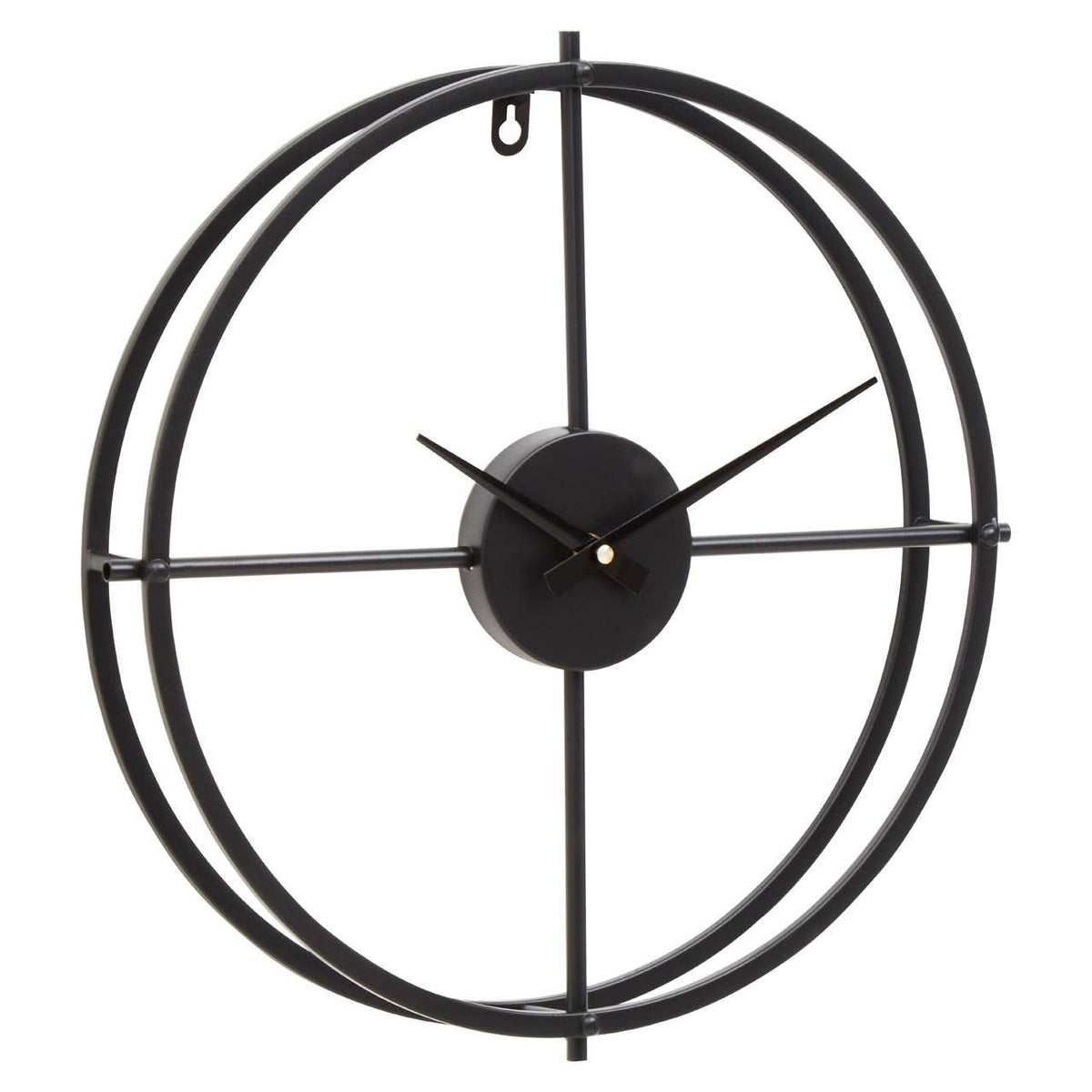 Kent 40cm Dia Small Black Finish Wall Clock