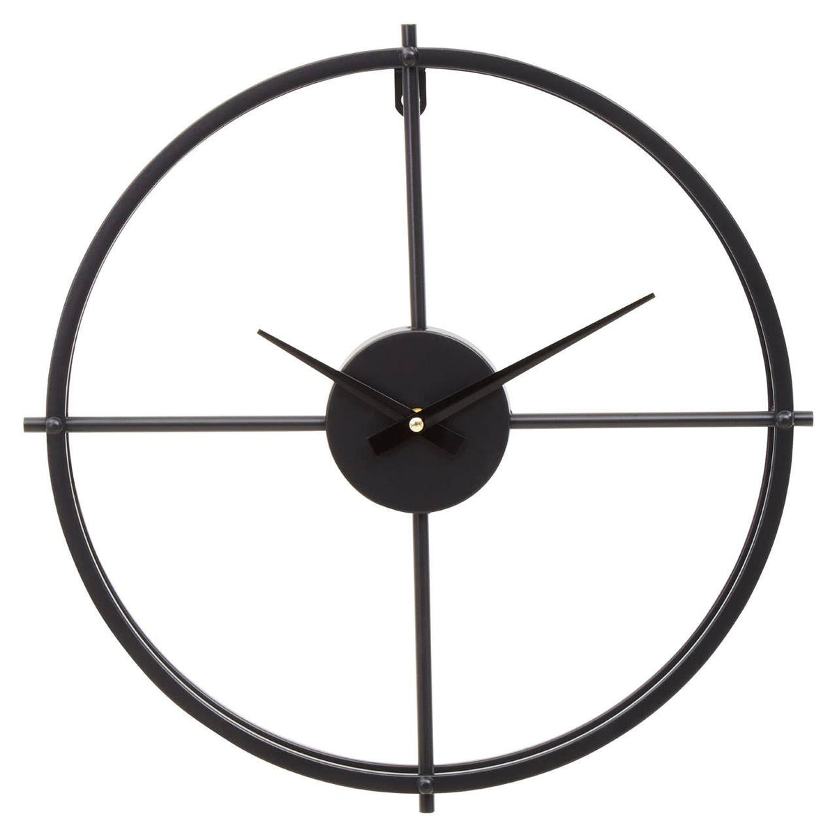 Kent 40cm Dia Small Black Finish Wall Clock