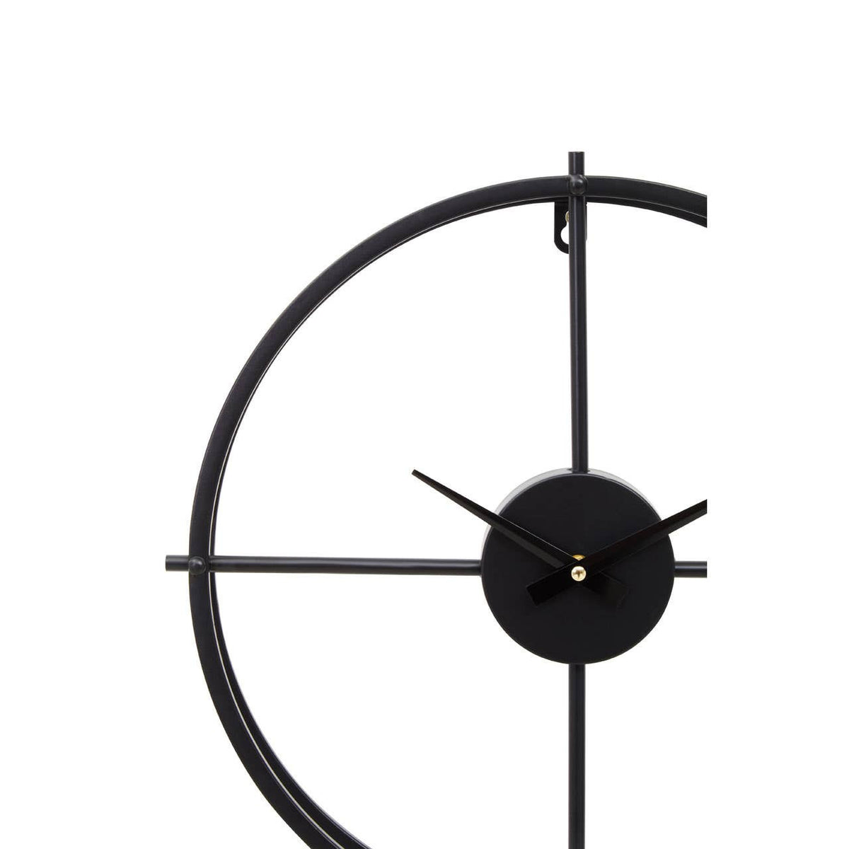 Kent 40cm Dia Small Black Finish Wall Clock