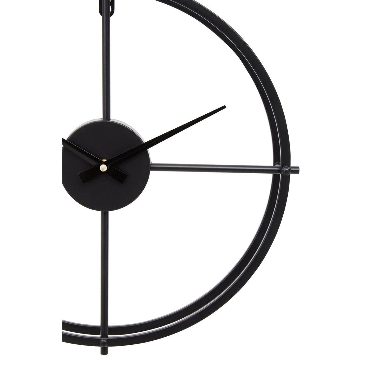 Kent 40cm Dia Small Black Finish Wall Clock