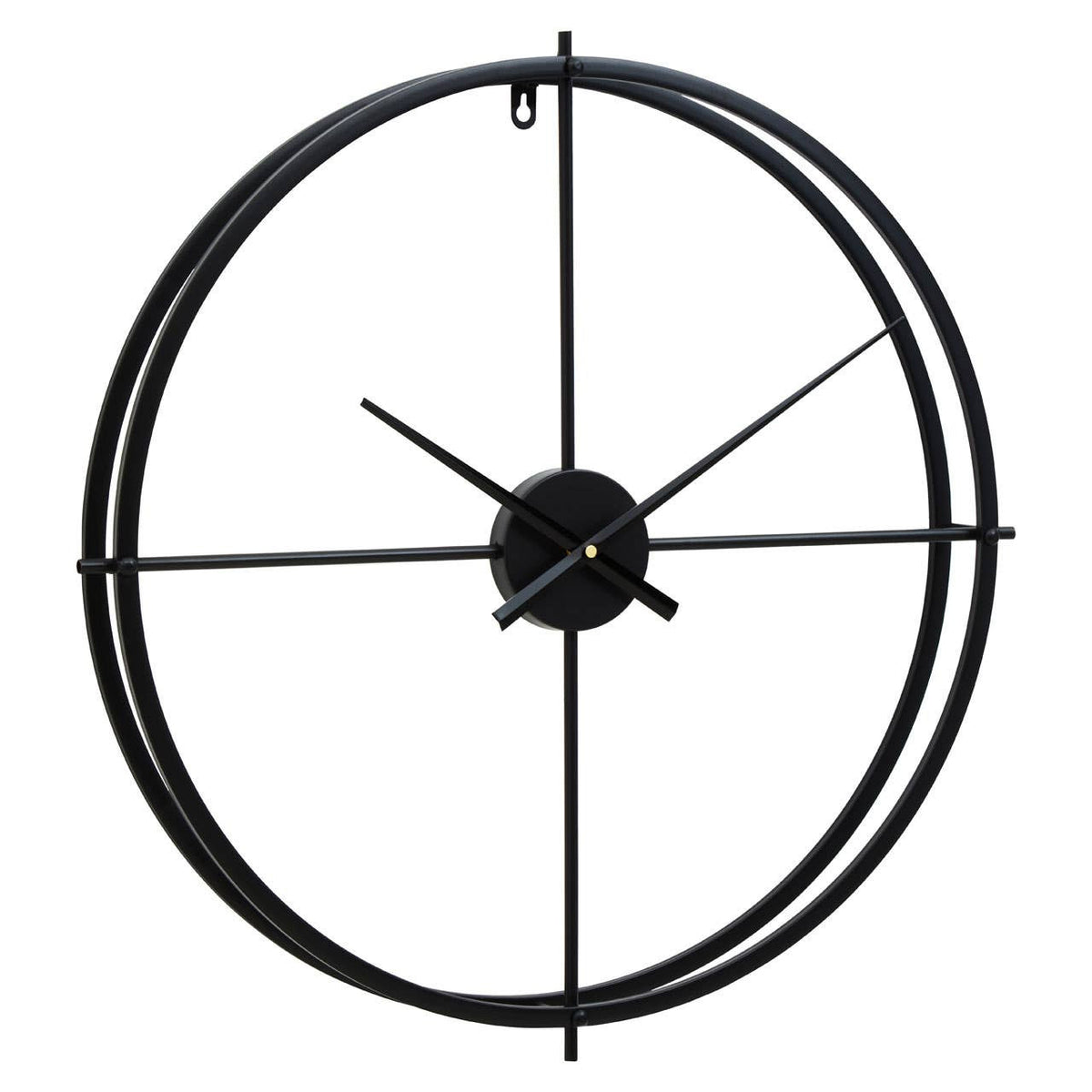 Kent 60cm Dia Large Black Finish Wall Clock