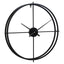 Kent 60cm Dia Large Black Finish Wall Clock