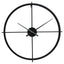 Kent 60cm Dia Large Black Finish Wall Clock
